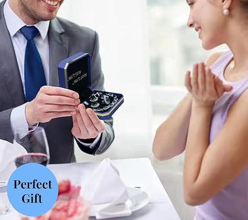 Miniatura 3 de Conjuntos de joyería de moda para mujeres y niñas, chapado en platino, chapado en oro, chapado en oro rosa, aretes chapados en negro pistola, aretes