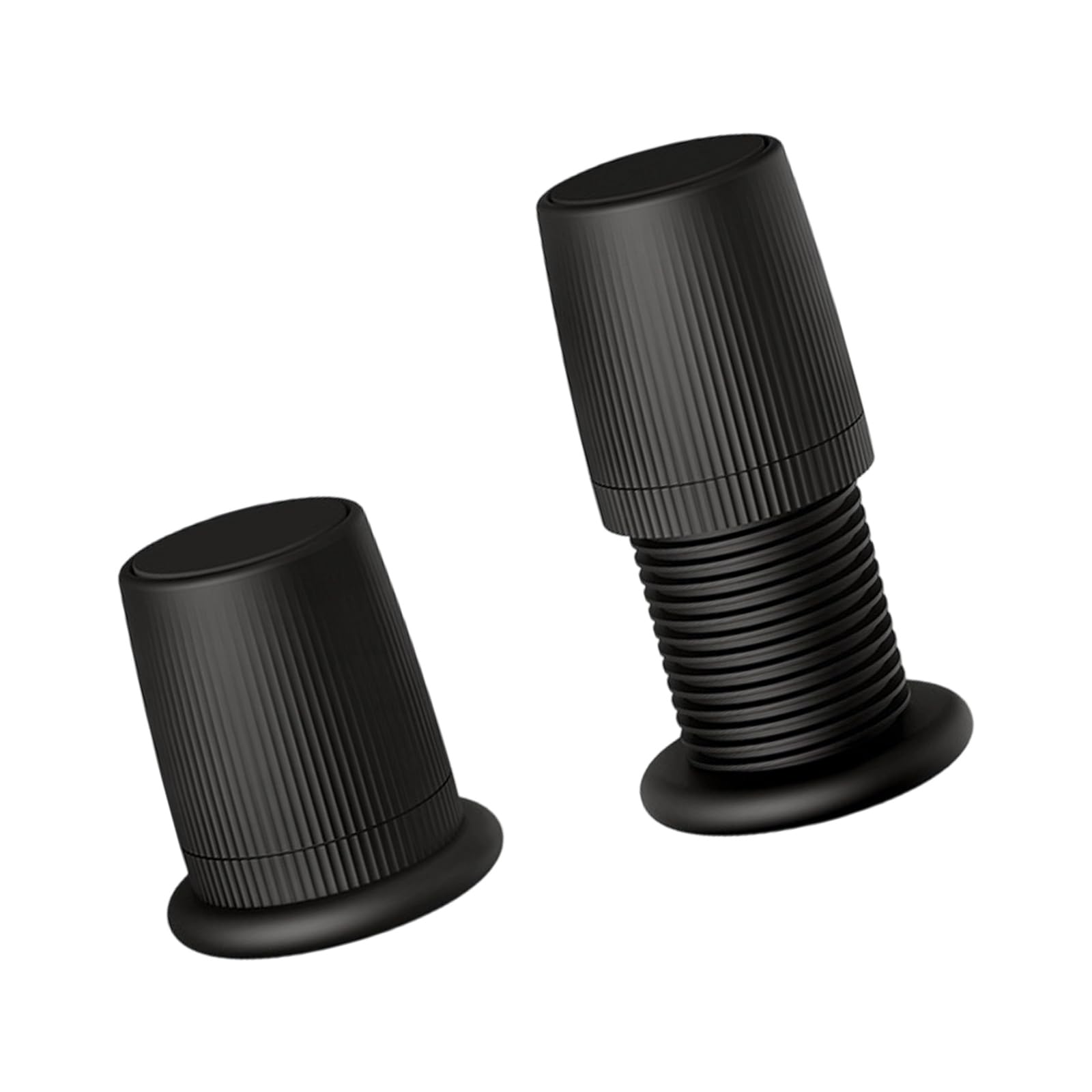 Msioytog Black 2Pcs Adjustable Height Levelers For Furniture Legs, Anti-Slip Floor Protectors, Easy Installation, Sturdy Height Adjustable Table Feet