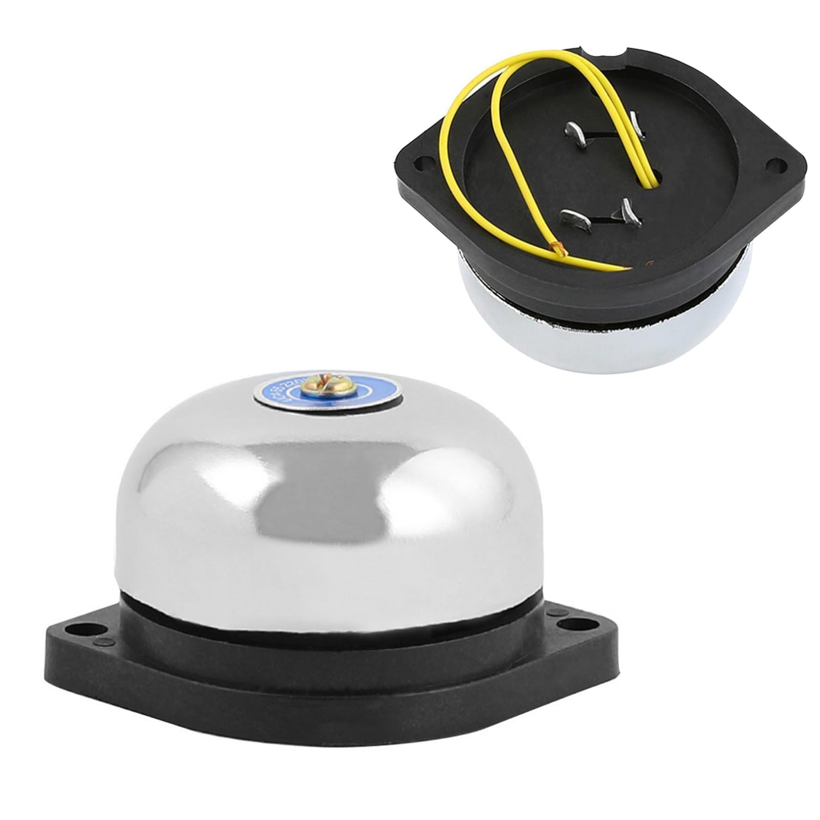 Agatige Interior Huelga Tipo Timbre Eléctrico, Timbre Eléctrico De Acero Inoxidable, 220v 5w Sin Campana De Chispa para El Hogar De Sonido De La Fábrica De La Escuela, Alarma contra Incendios Bell
