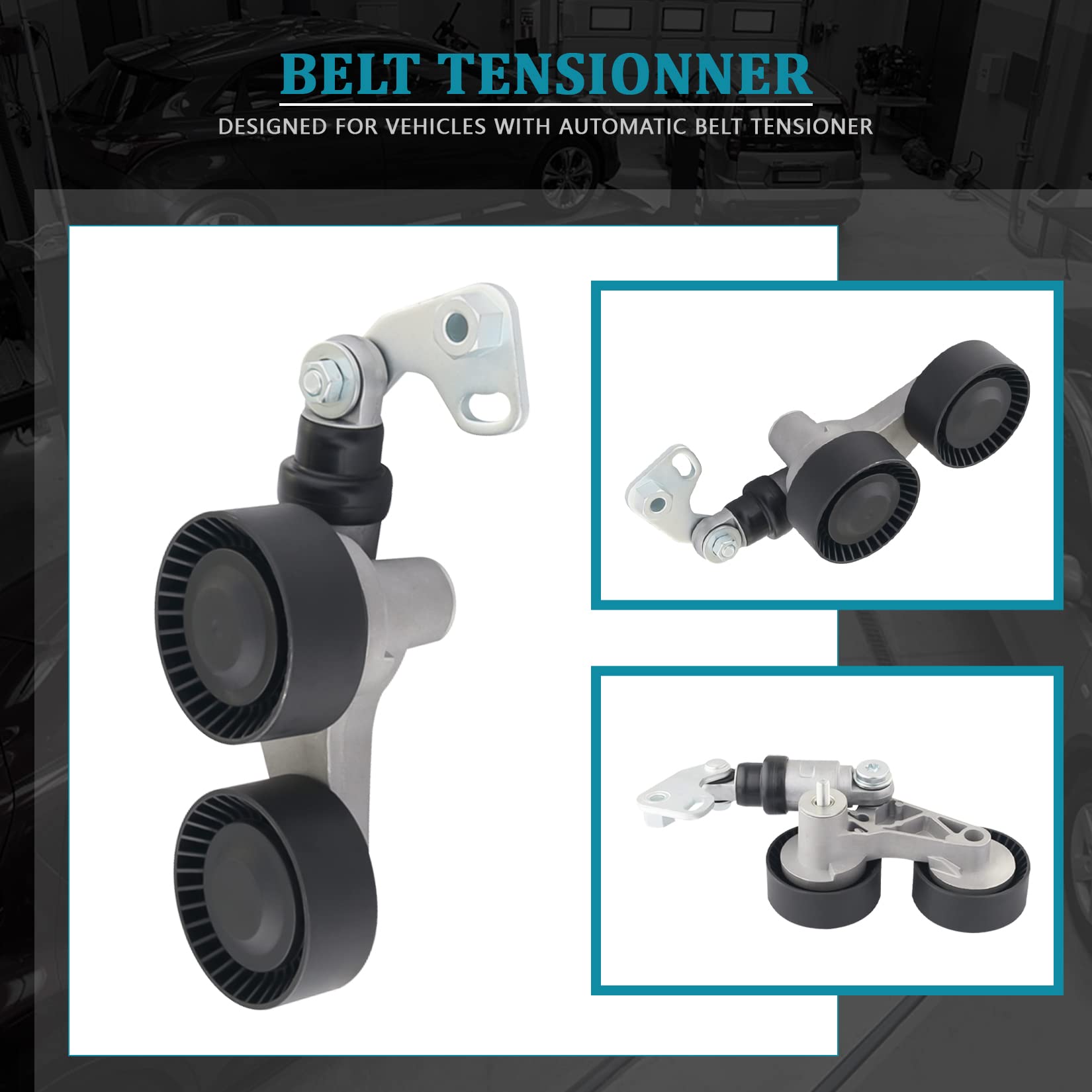 Amazon.com: IRONTEK 11281433502 Belt Tensioner Pulley Assembly fit 