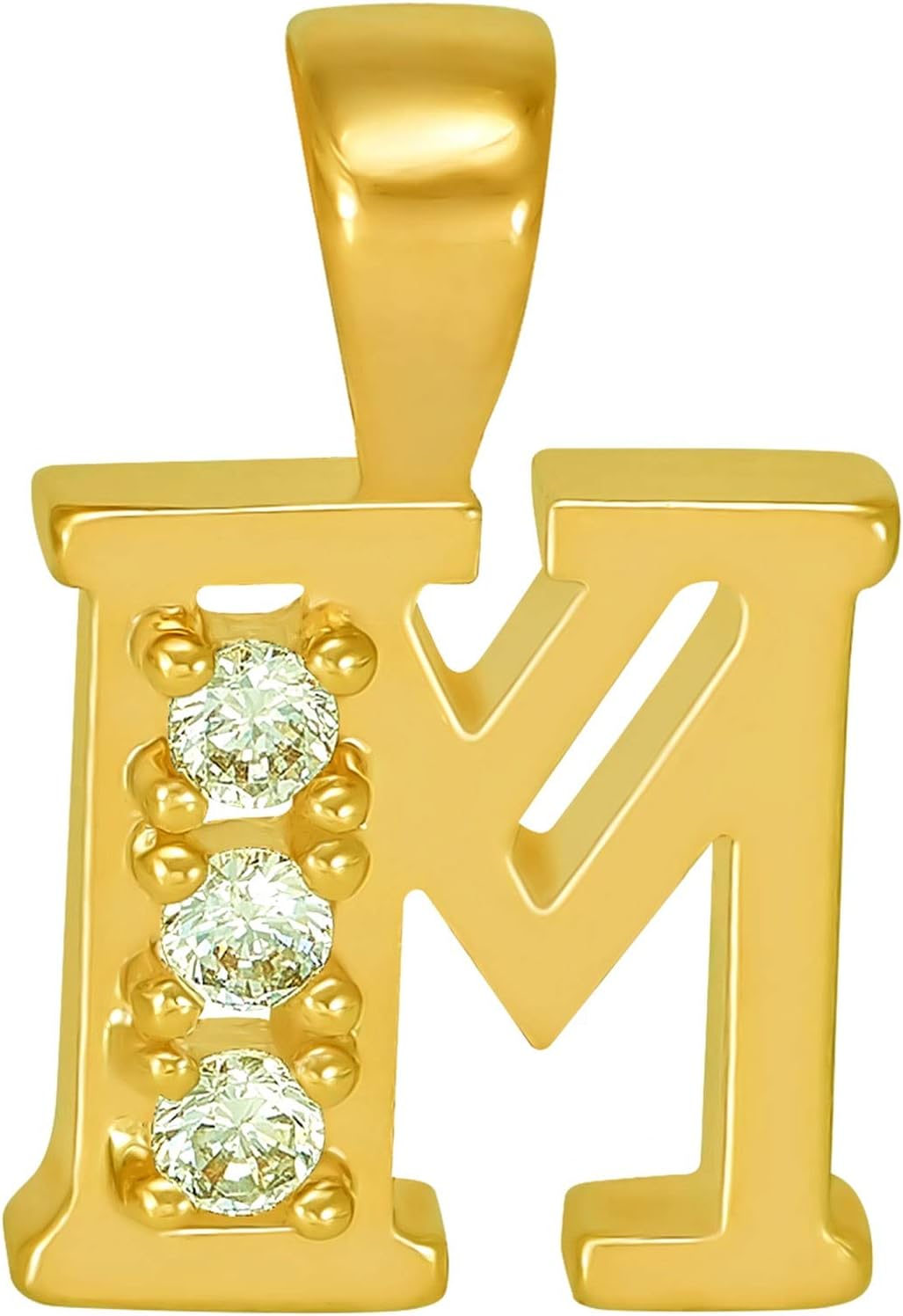 LIFETIME JEWELRY Small Initial Letter Pendant Necklace Chain 24k Real Gold Plated