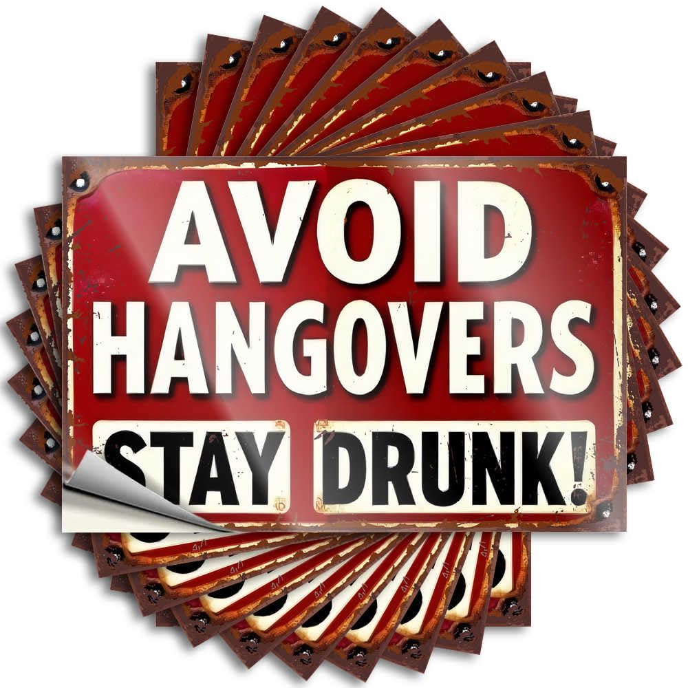 Tattoo Happy, Absorbing Garage Stay Drunk to Avoid Hangovers? | Haves(6X9CM)