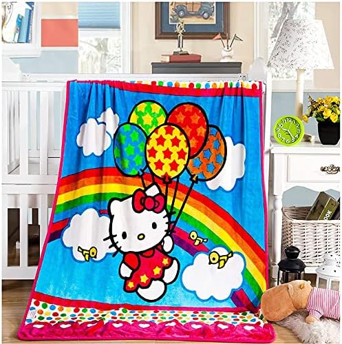 WINGSIGHT Dinosaur Throw Blanket Cartoon Painting Adults & Baby Cozy Plush Fleece Coral Velvet Fuzzy Blanket for Bedroom Bed Couch Chair Living Room Air Conditioning Cool Blankets 39"X55" (Blue)