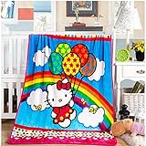 WINGSIGHT Dinosaur Throw Blanket Cartoon Painting Adults & Baby Cozy Plush Fleece Coral Velvet Fuzzy