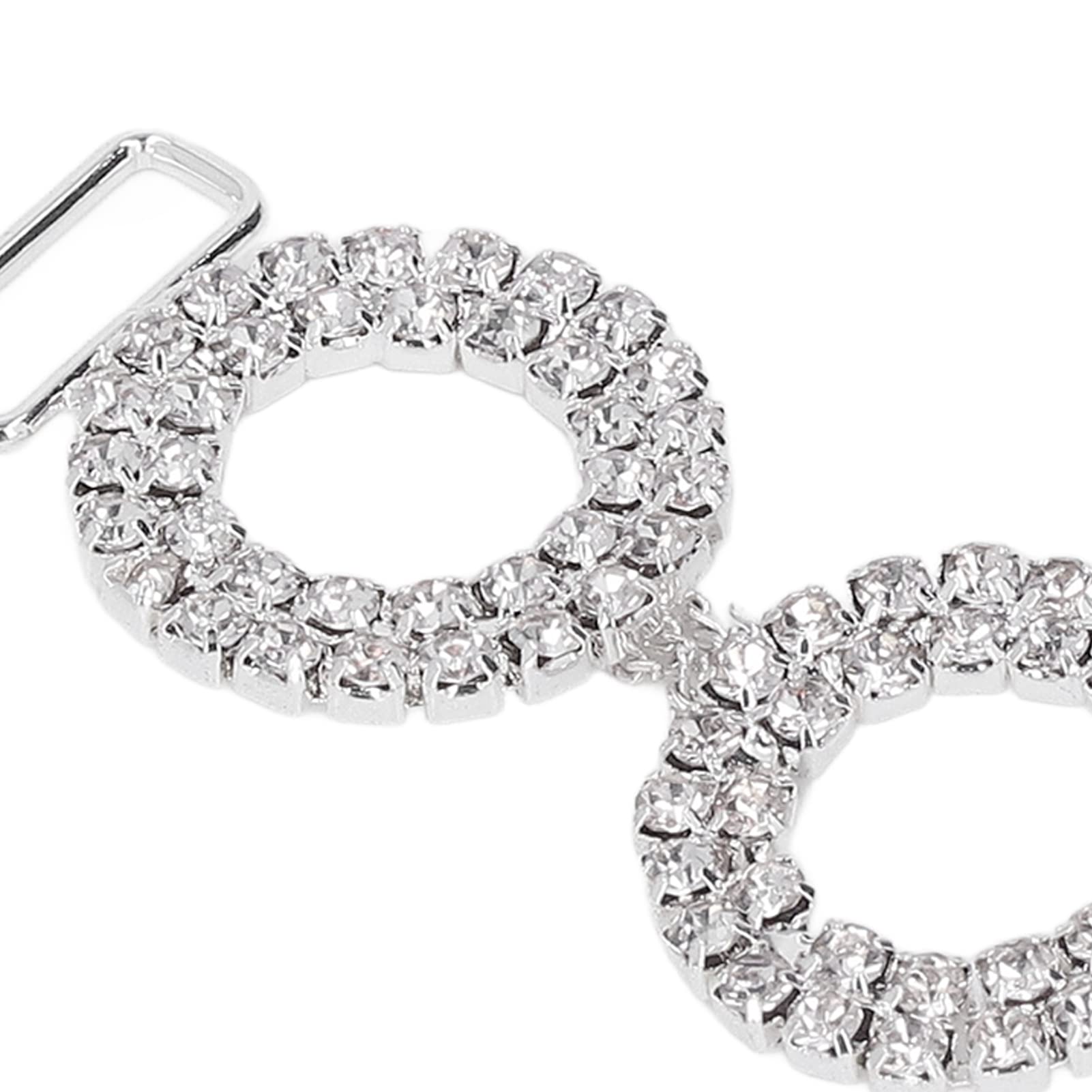 Chiusure con Fibbie da 8,5 Cm, Connettori per Bikini da 5 Pezzi, Strass in Vetro Scintillante, Connettori per Costumi da Bagno Bikini, Fibbia per Costumi da Bagno