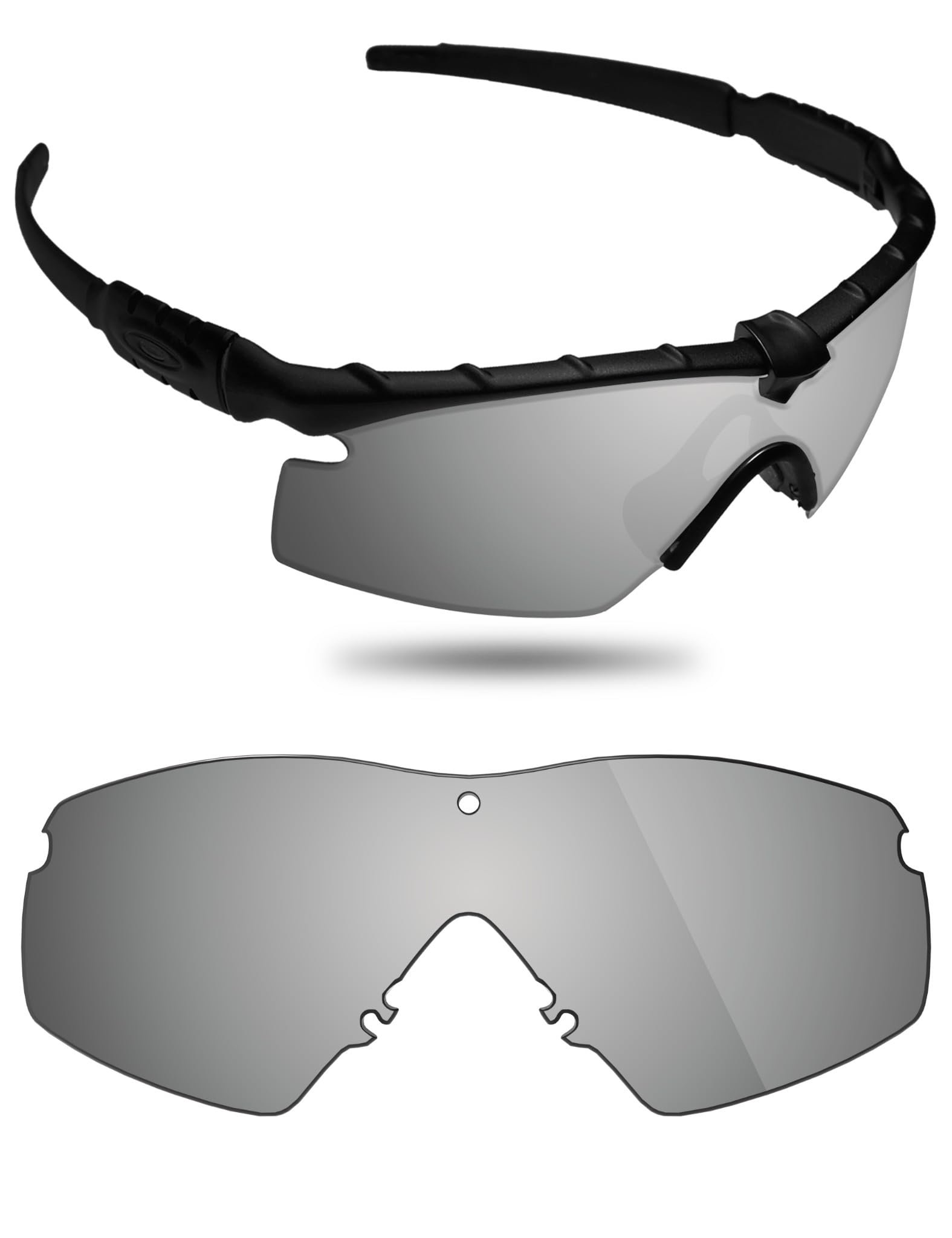 Fiskr Lenti polarizzate di ricambio compatibili con occhiali da sole Oakley Si M Frame 2.0 OO9047, resistenti agli urti e vestibilità perfetta
