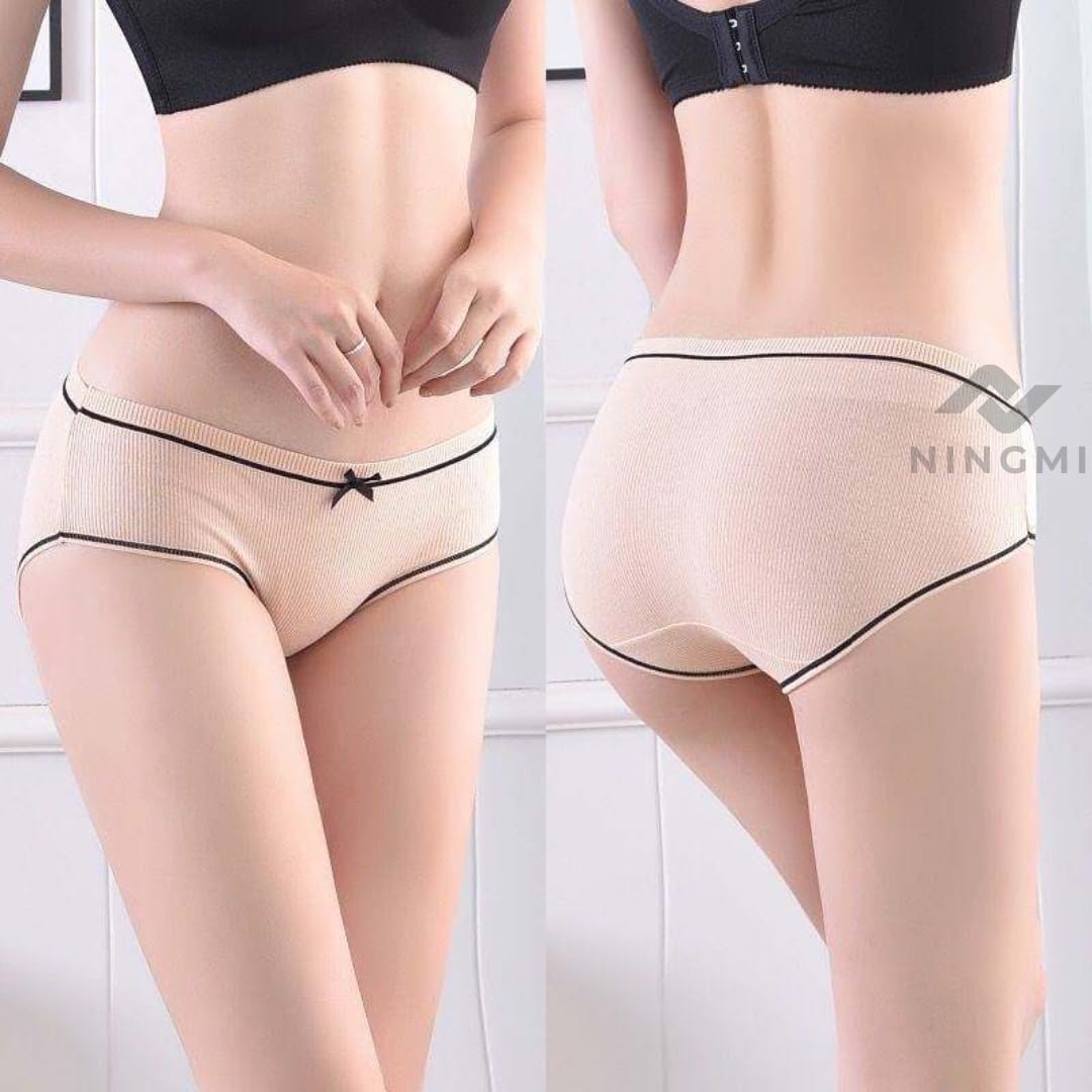 NINGMI Women's Seamless Hipster Ice Silk Panty, Multi Colored (Sizes S to XXL) (Pack of 4, Size-L,Multi Color) - Image 3 thumbnail