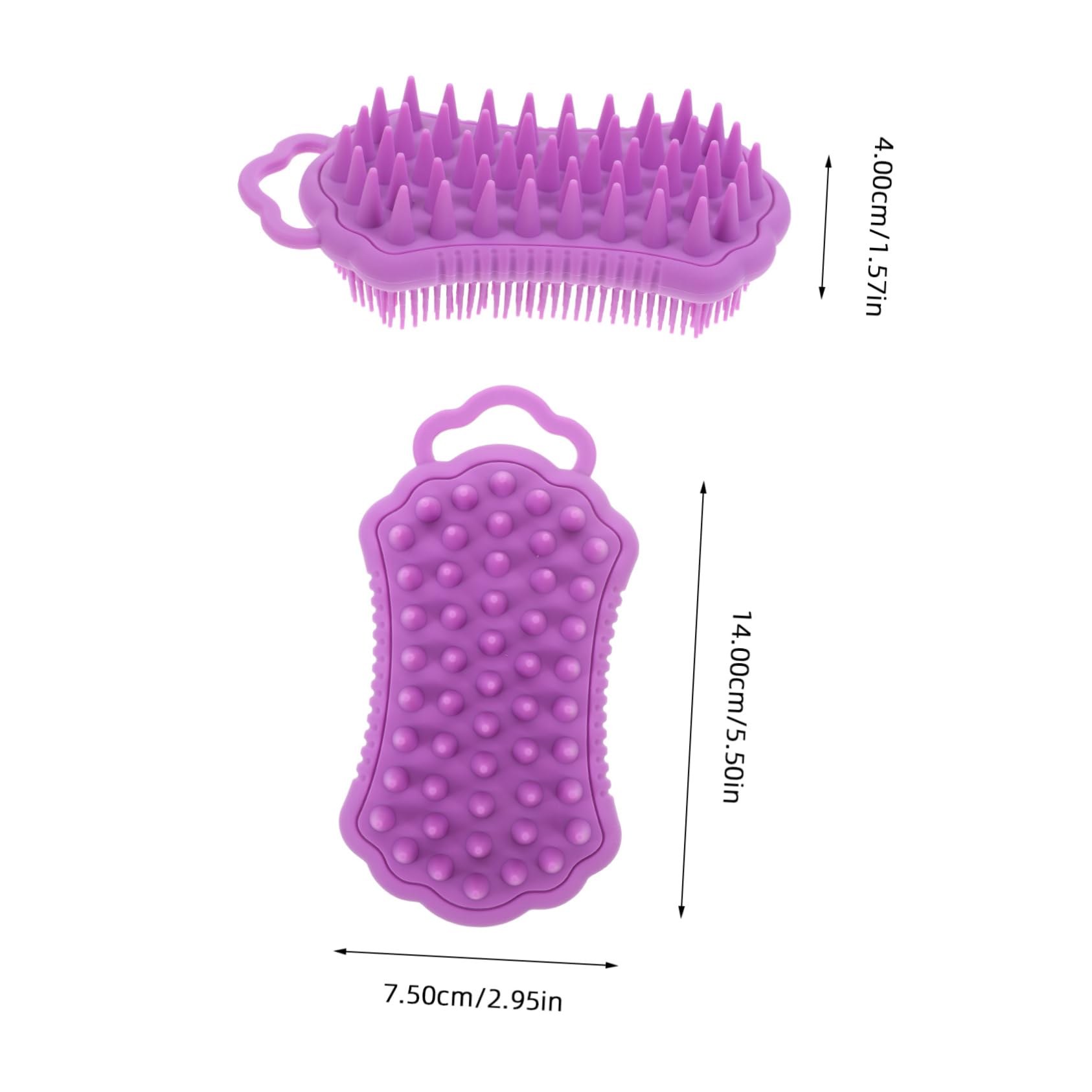 5pezzi Spazzola Massaggiante Per Capelluto Silicone Con Setole Morbide Spazzola Per Doccia e Pulizia Dei Per Massaggio e Rinfrescamento Del Capelluto