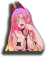 Vista 8 de Calcomanías de Anime de 5.1 Pulgadas para Automóvil, Dibujos Animados Asomándose, Ventana, Maletero, Laptop, Parachoques, Calcomanías, Tapa