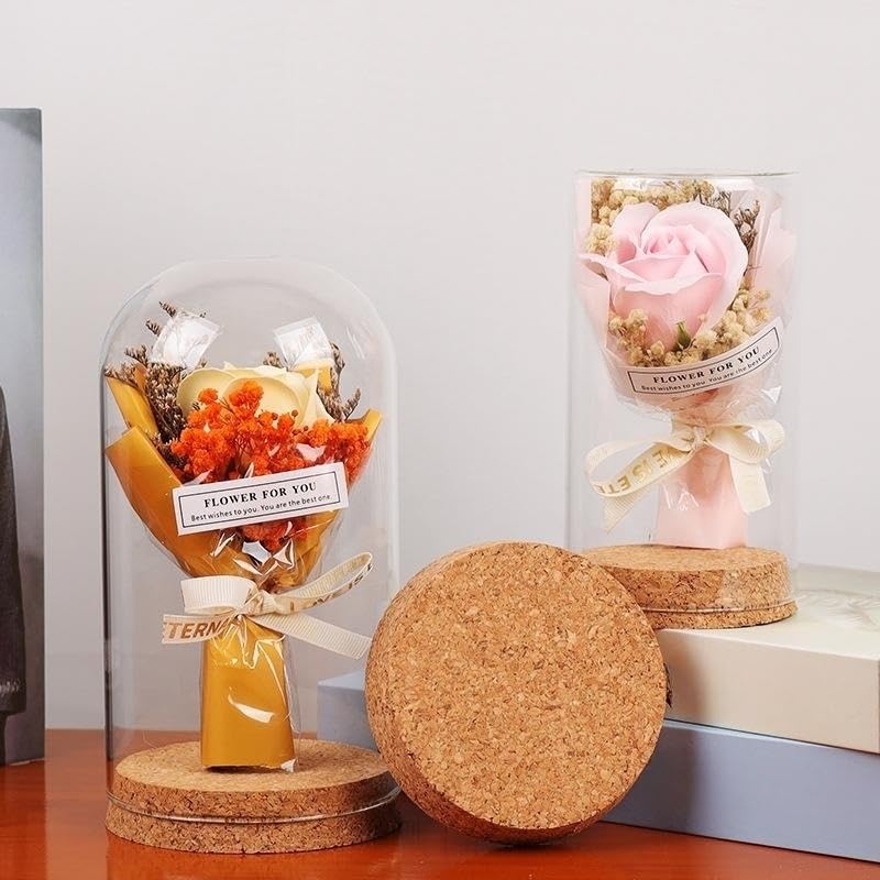 Amazon | 10個セット ガラス瓶 ミニ ガラスドームカバー