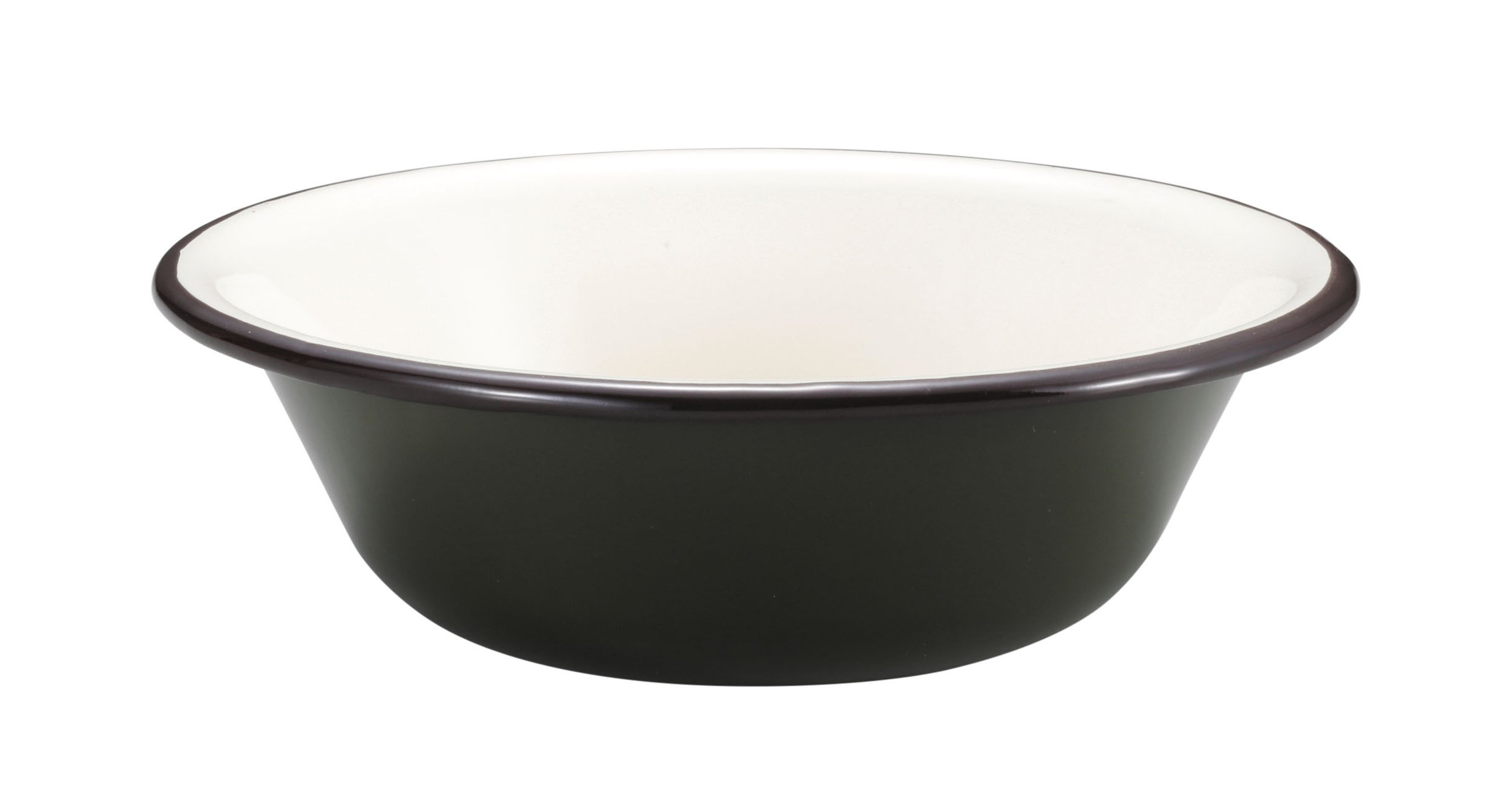 Captain Stag UH-517 Enamel Bowl for BBQ, 6.3 inches (16 cm), Olive Green