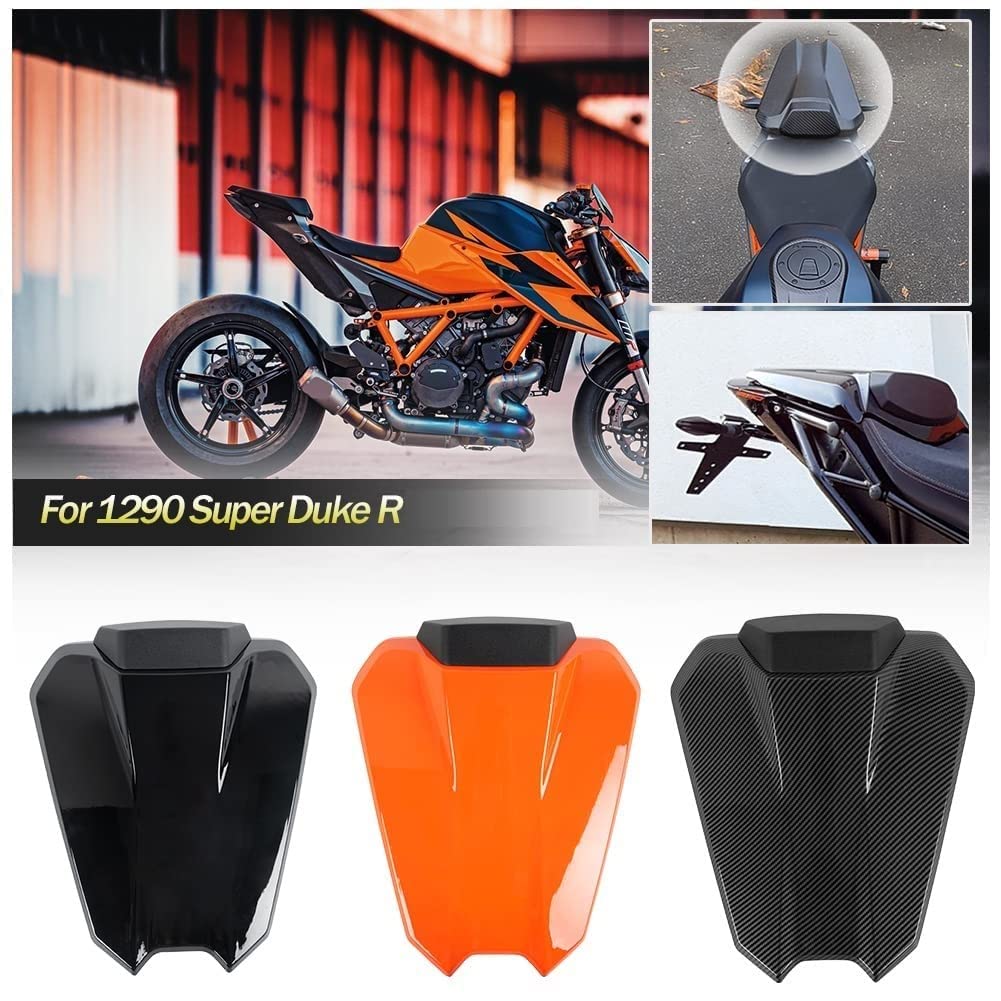 1290 Super Duke R 2020-2023 Heckverkleidung Soziussitz Abdeckung Gugel Buckel Zubehör Schwarz