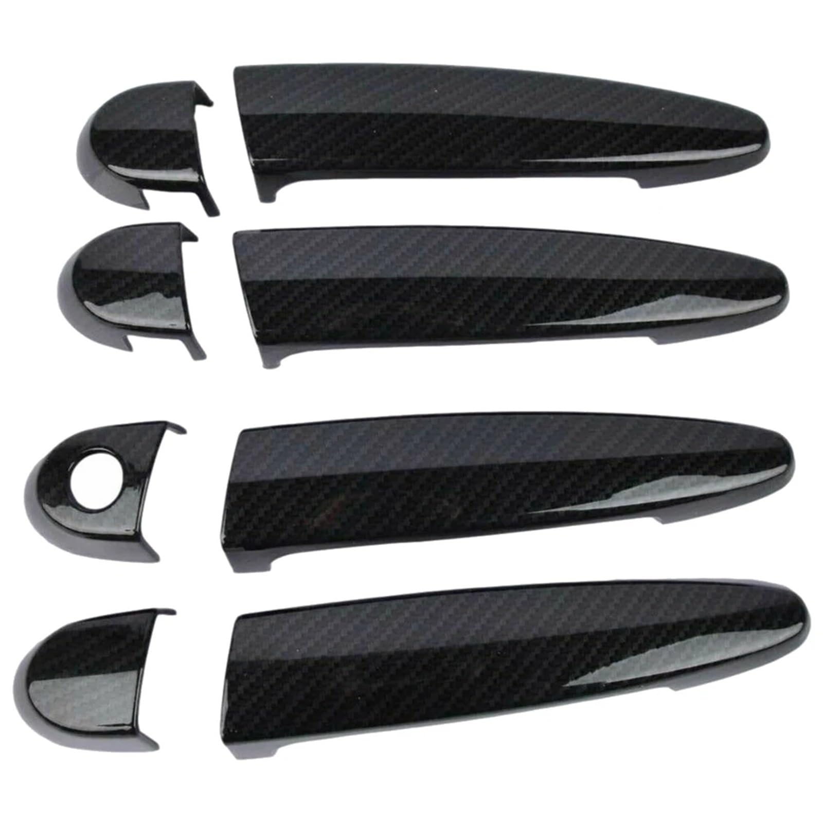 Cfayrlms One Color Door Pull Cover Compatible With Bmw For X5m For E70m 2010 2011 2012 2013 Door Handle Cover Trim Lhd Carbon Fiber Outside Exterior