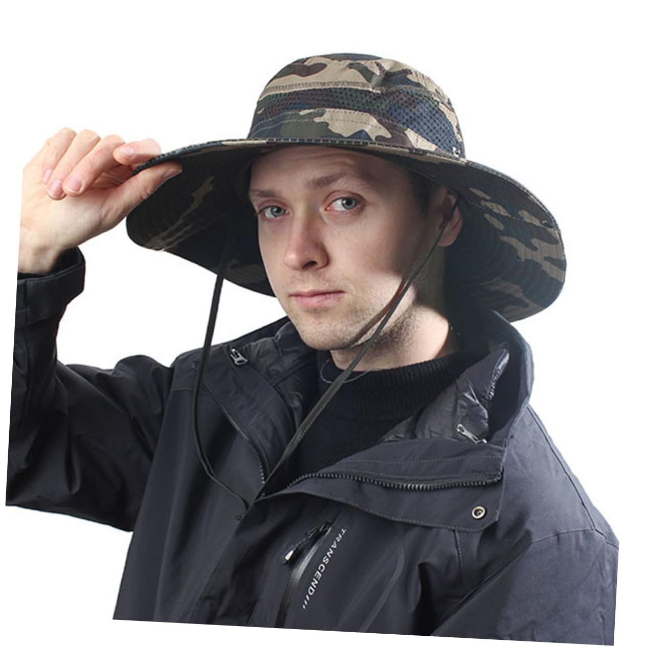 Sosoport 3 Stück Fischerhut Sonne Sombrero Solar- Hüte Und Mützen Wandern Wandermützen Angelhut Im Freien Strandhüte Für Damen Hut Mit Breiter Krempe Fischermütze Polyester