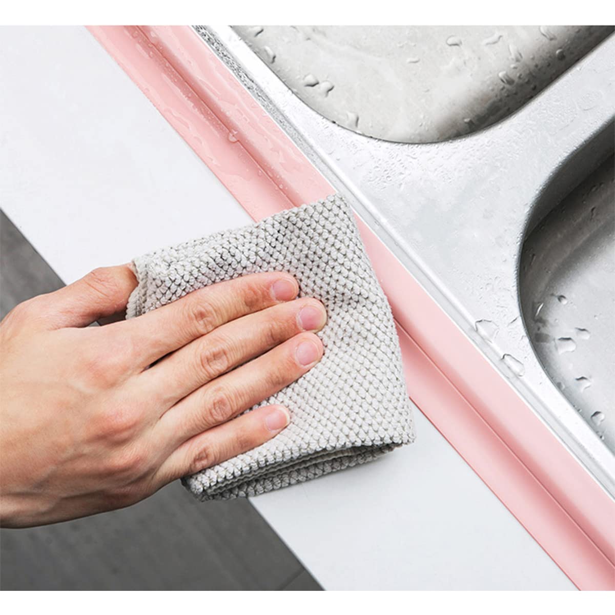 Striscia Sigillante Per Bagno 3,8 cm x 3,2 Metri (1,5"x126") Nastro Sigillante Sigillante Autoadesivo E Striscia Sigillante Impermeabile Per Cucina Bagno