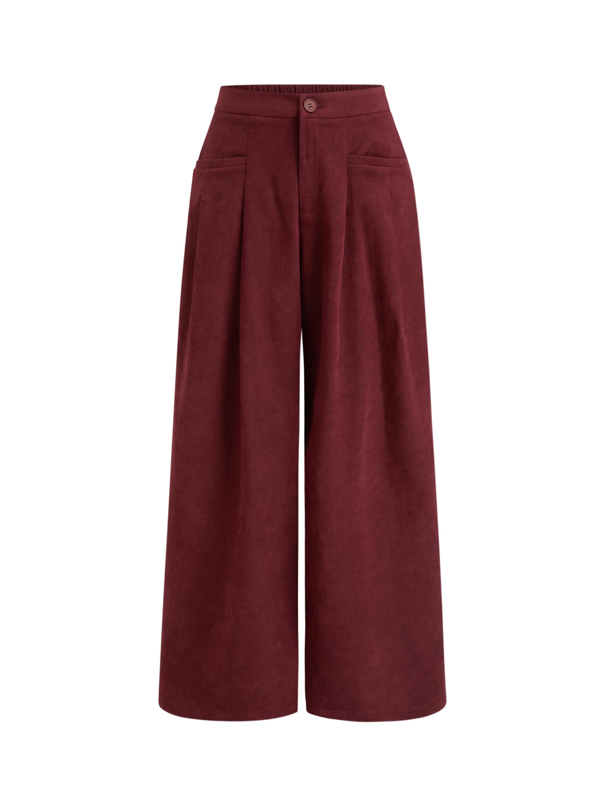 CIDER Womens Wide Leg Pants with Pockets Mid Waist Loose Fit Lounge Business Casual Going Out Fall Trousers
