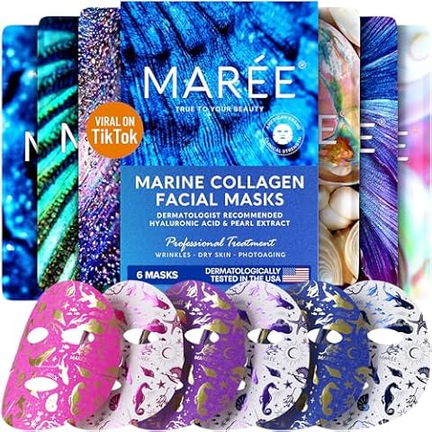 MAREE Facial Masks for Skin Care & Beauty - 6 Pack Cover