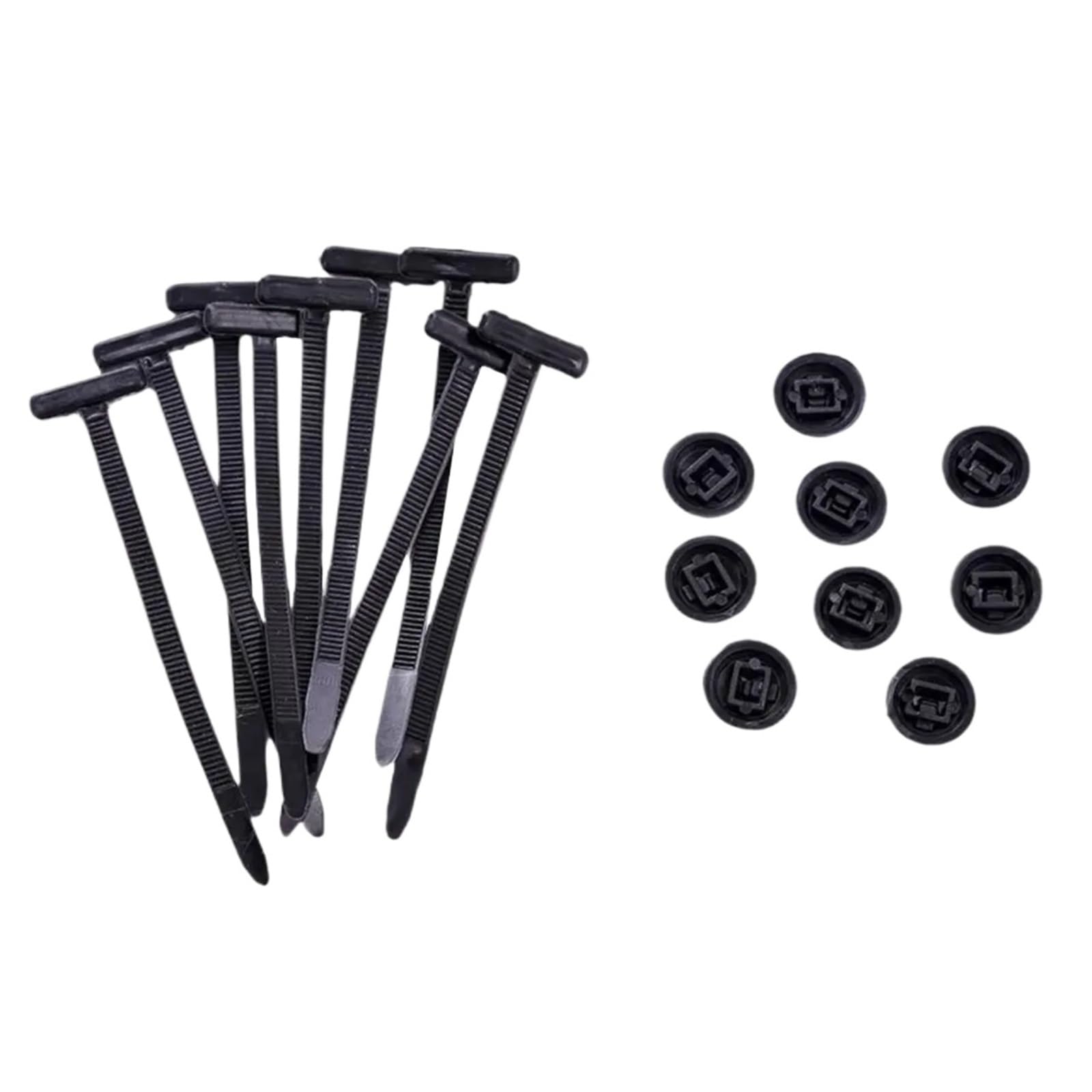 Yangshe 800Pcs Nylon Universal Cable Tie Buckle Heavy Duty Self-Locking Zip Tie Holder