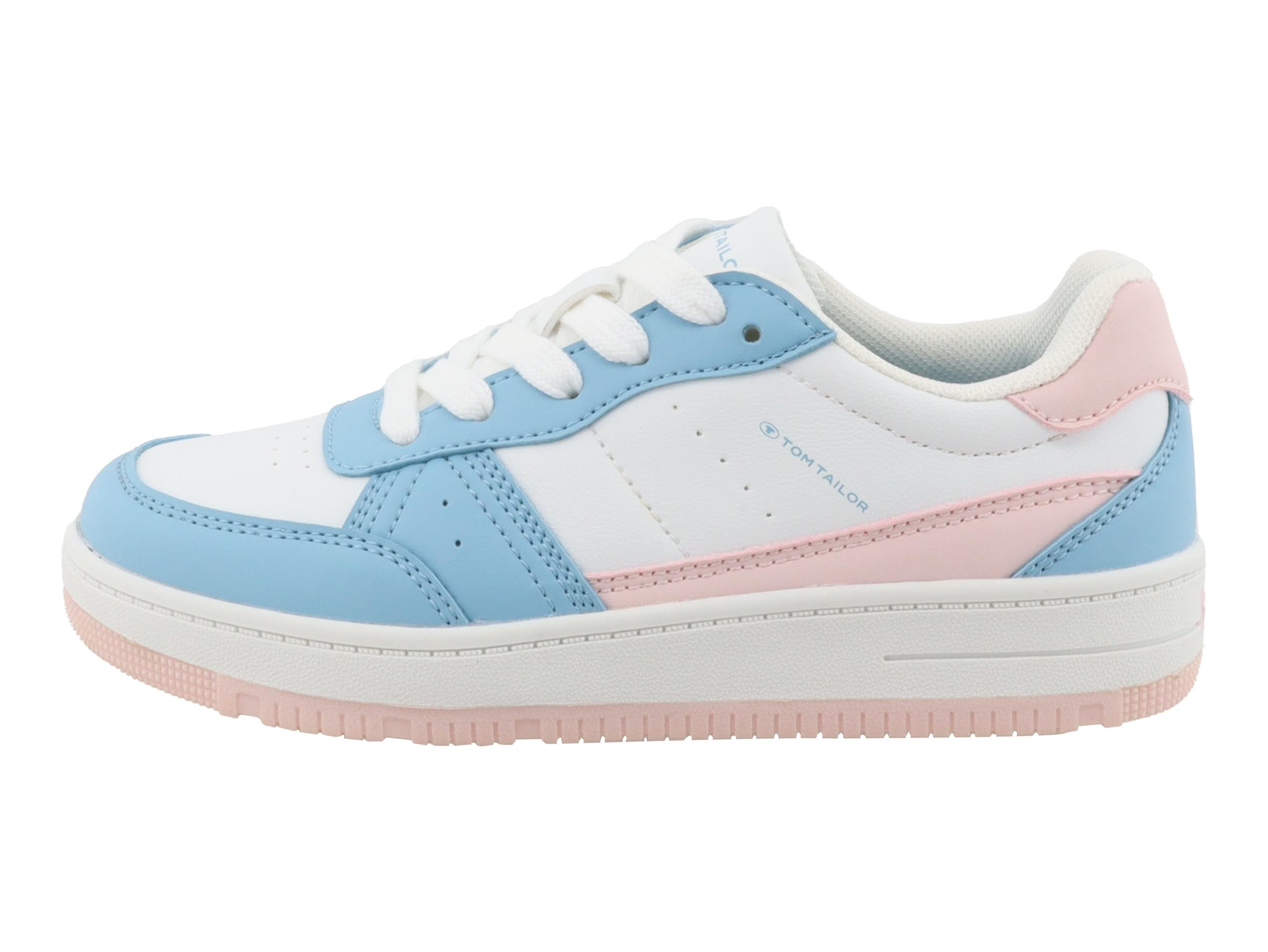 Tom Tailor Kids Girl's 9570150001 Sneaker, White Blue Rose, 1.5 UK