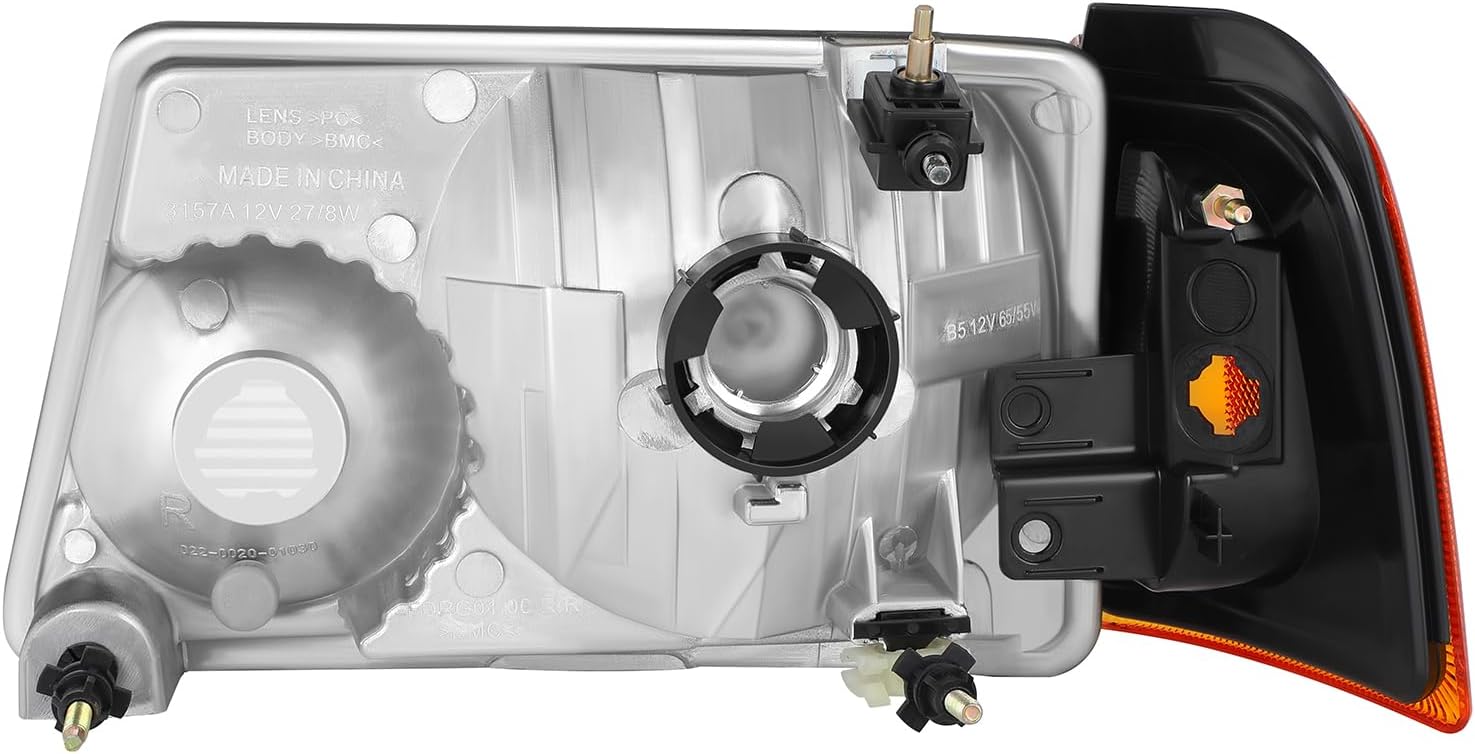 OCPTY Headlight Assembly Pair Replacement for ford for Ranger 2001-2011 Bulbs Not Included