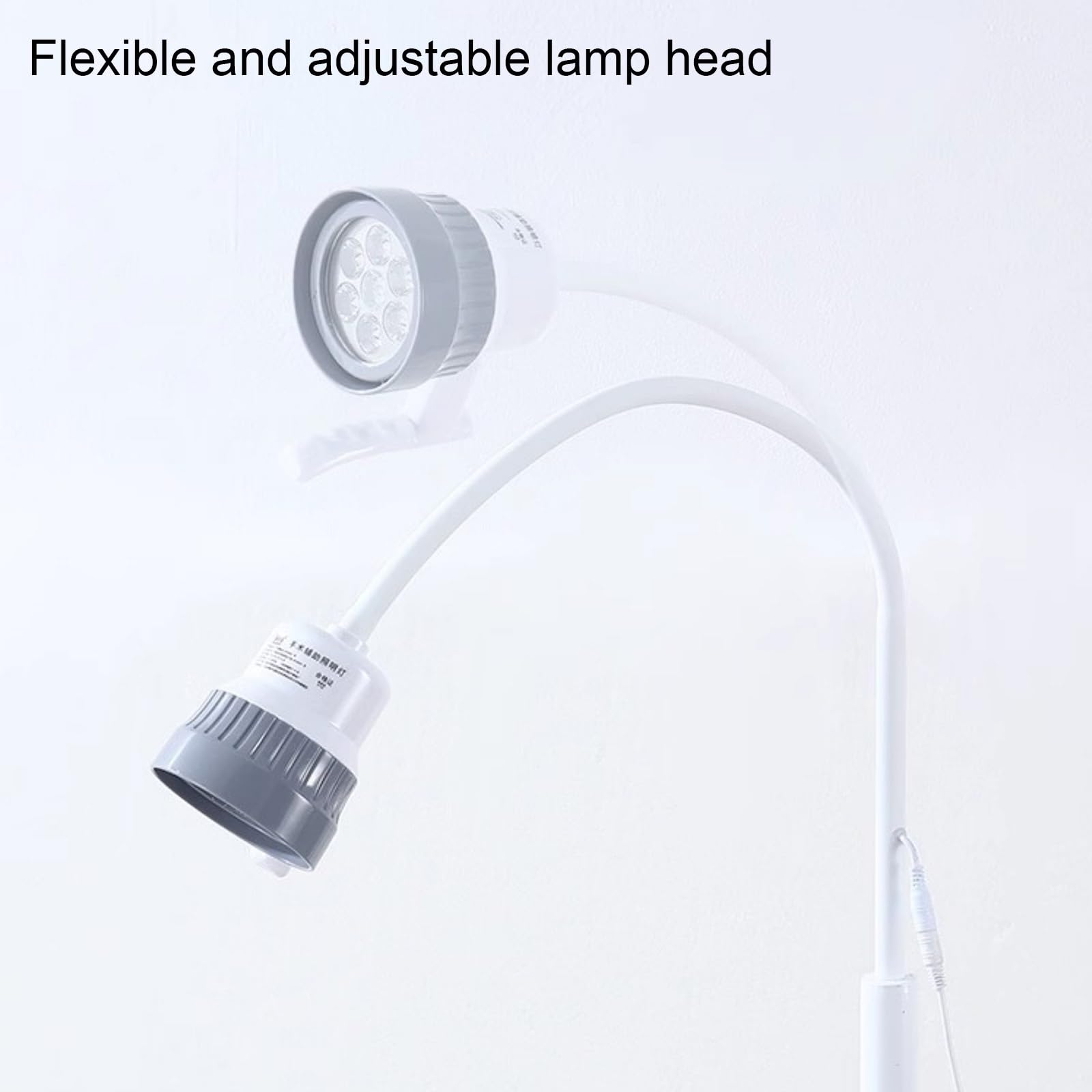 Lampada for Visita Chirurgica A LED, Lampada for Visita Medica con Supporto Da Pavimento Mobile, Collo D'oca Flessibile, for Pazienti Ambulatoriali