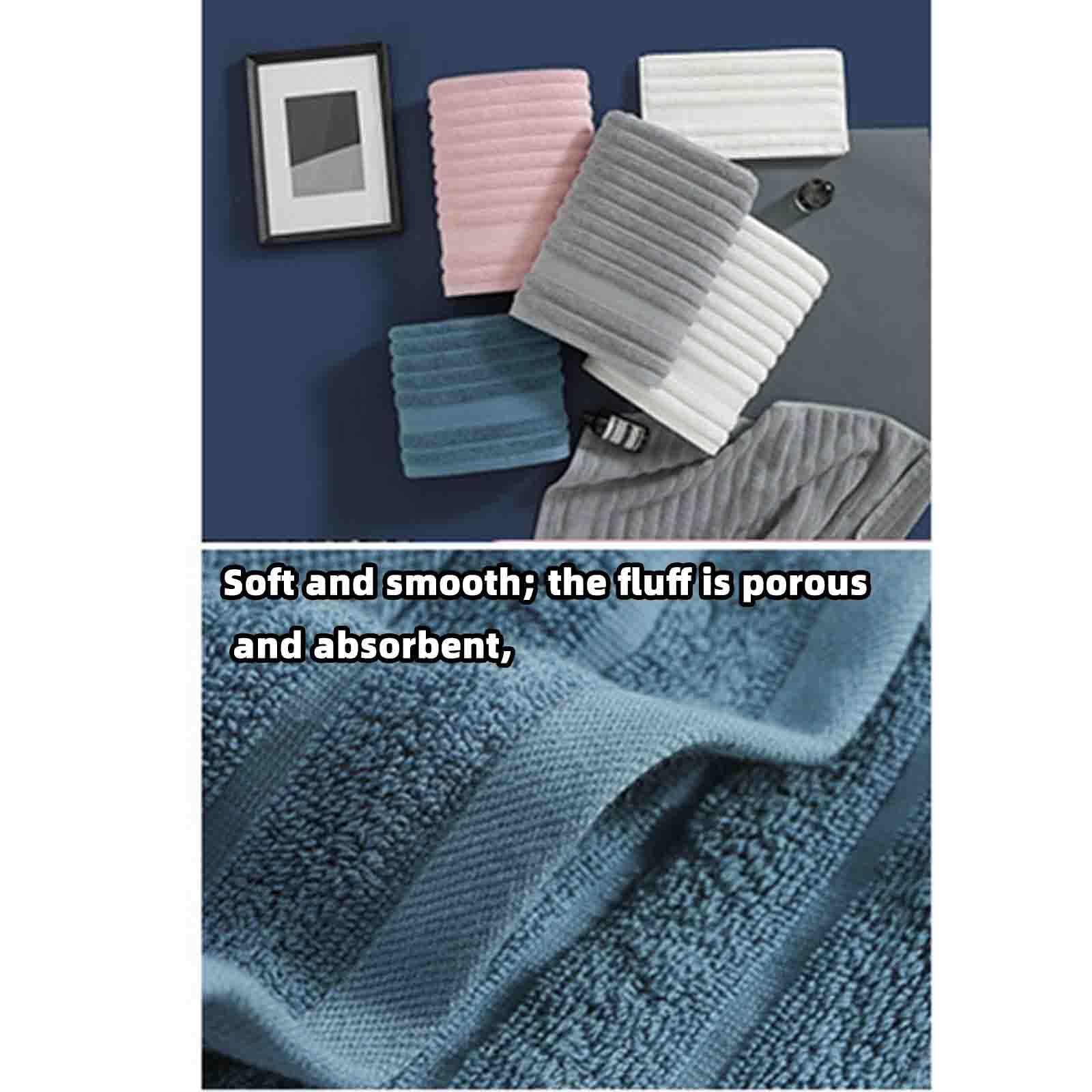 JUSHZ Mikrofaser Badetuch Strandtuch Duschtücher Badetücher Beach Towel Badehandtuch Strandtücher Groß Strandhandtuch Handtücher Frottee Struktur Herren Baumwolle Erwachsener Geschenk (70x140cm,Blue)