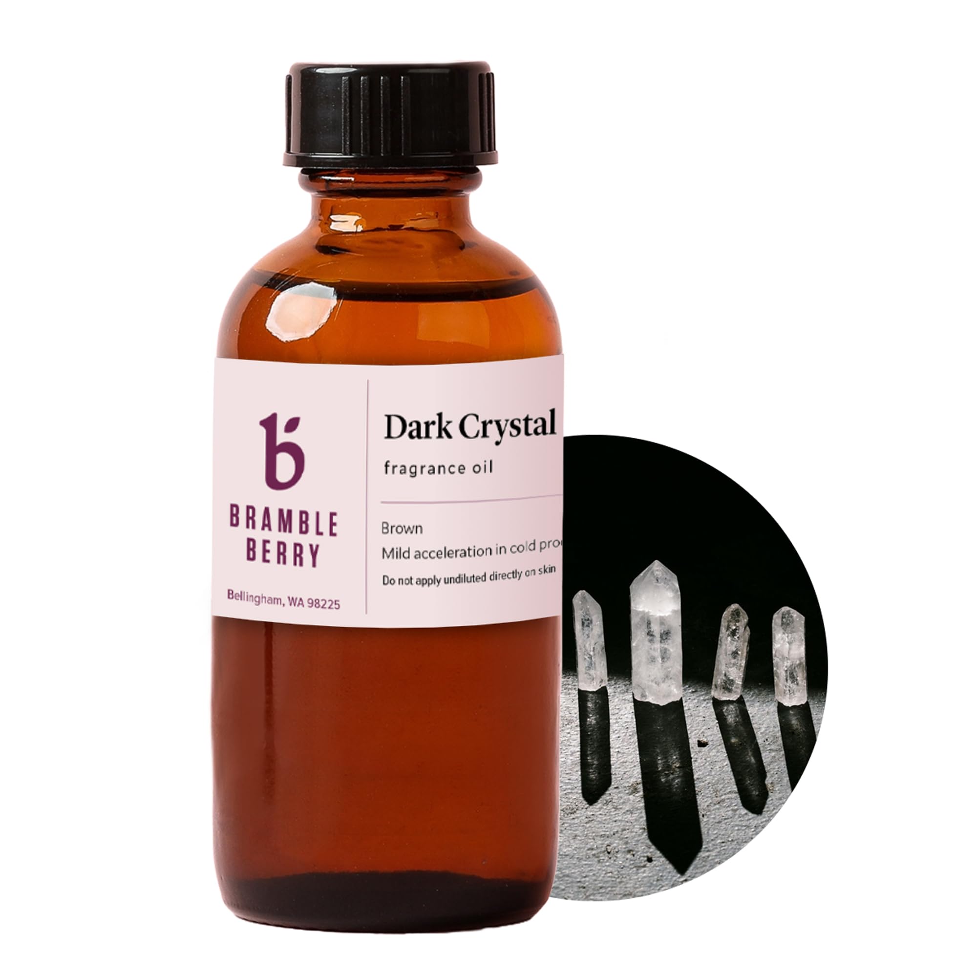 Bramble Berry Dark Crystal Water Lily &amp; Bergamot Scent for Soap Making, Candles, Lotion, Bath Bombs &amp; Perfume | Skin Safe, Vegan, Paraben &amp; Phthalate Free, DIY Craft Essential