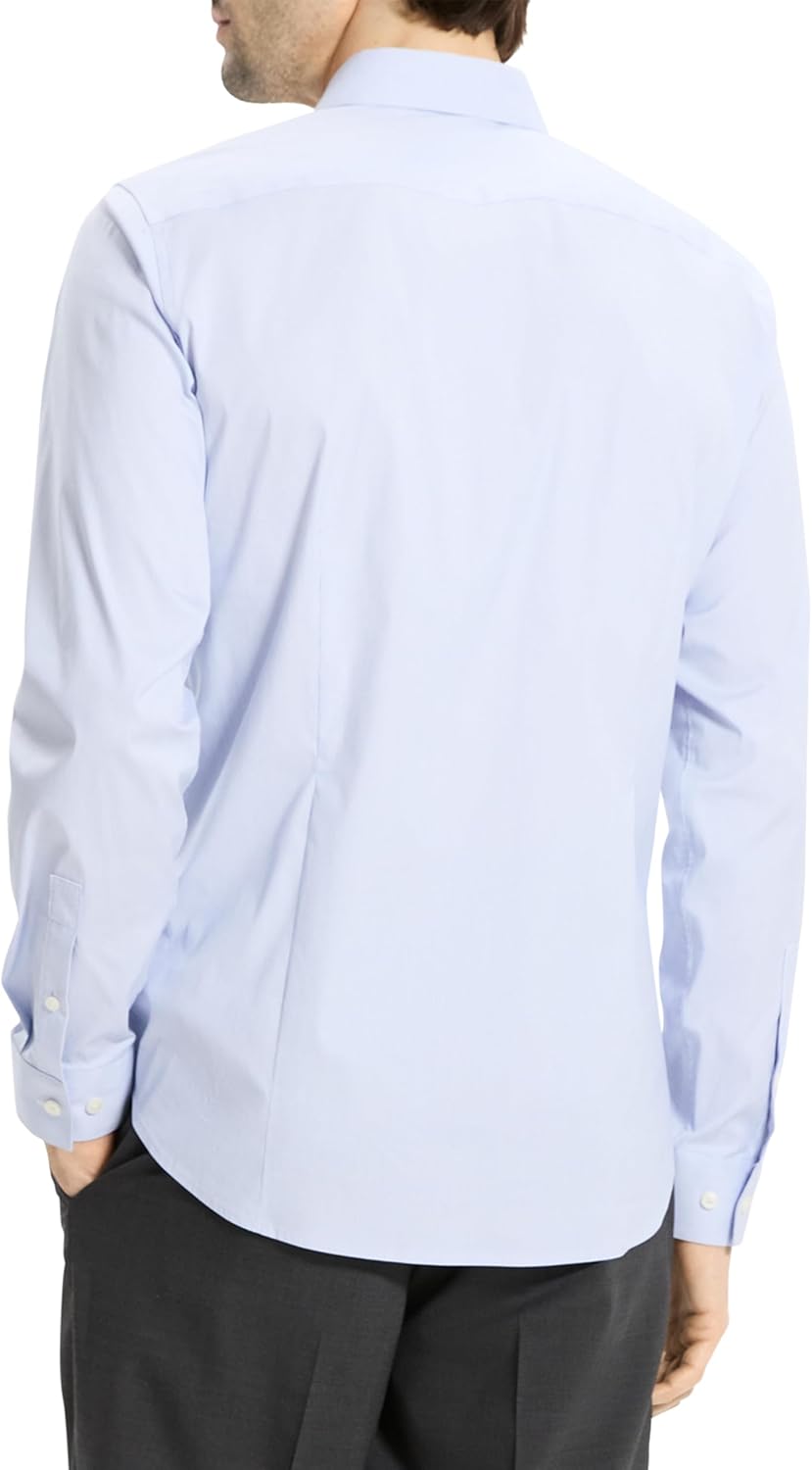 Theory Men's Sylvain Shirt in Exact Stripe - Image 4