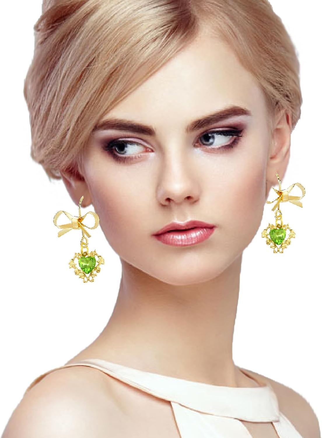 40Pcs Bowknot Stud Earring Brass Stud Earring Findings, Hypoallergenic Golden Bow Tie Earring Findings with Loop Plastic Ear Nuts for Women Dangle Earring Jewelry Making