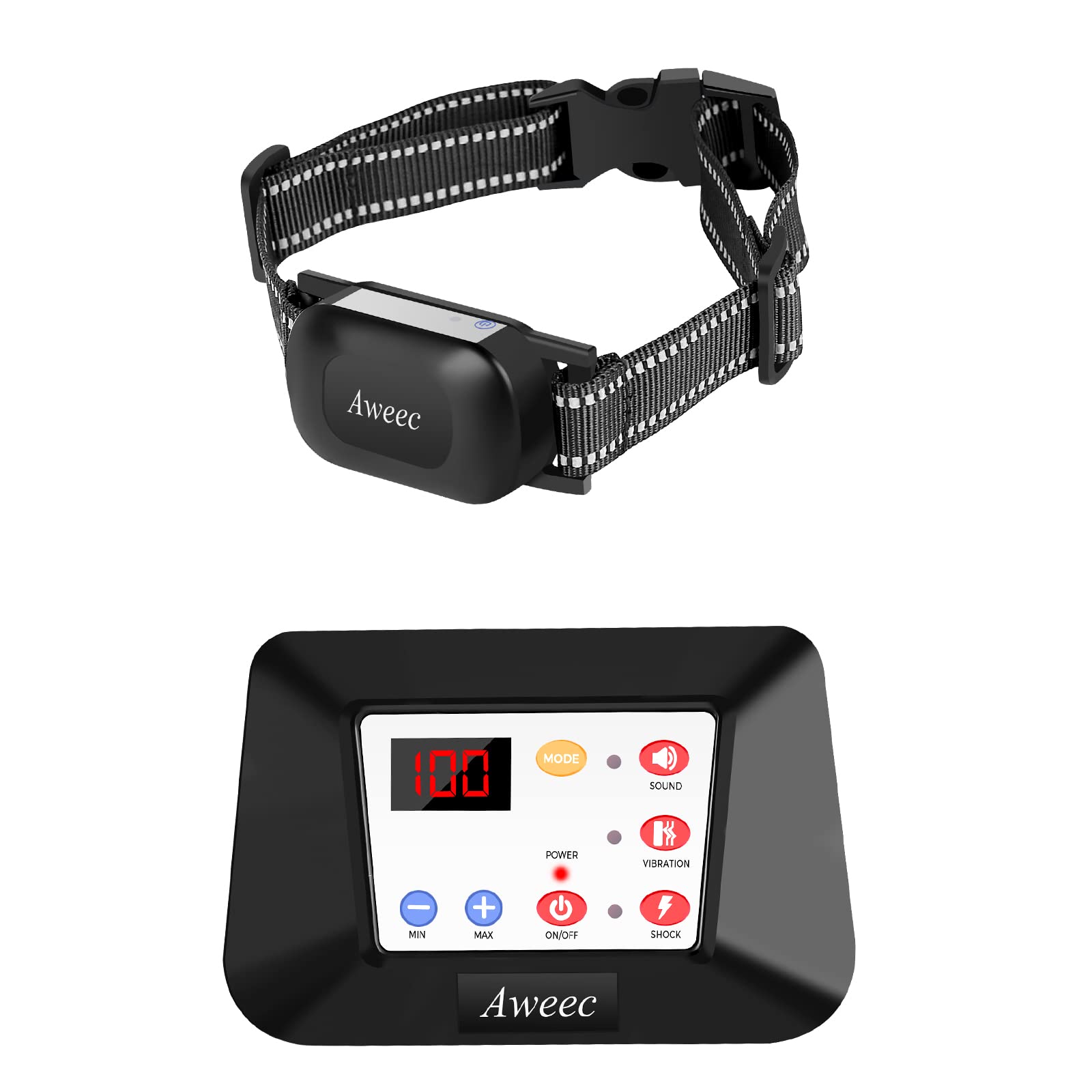 WNOAN Wireless Dog Fence, Training Collar Waterproof Wireless Pet Containment Fence, Adjustable Pet Training Collar Receiver (Collar Only)