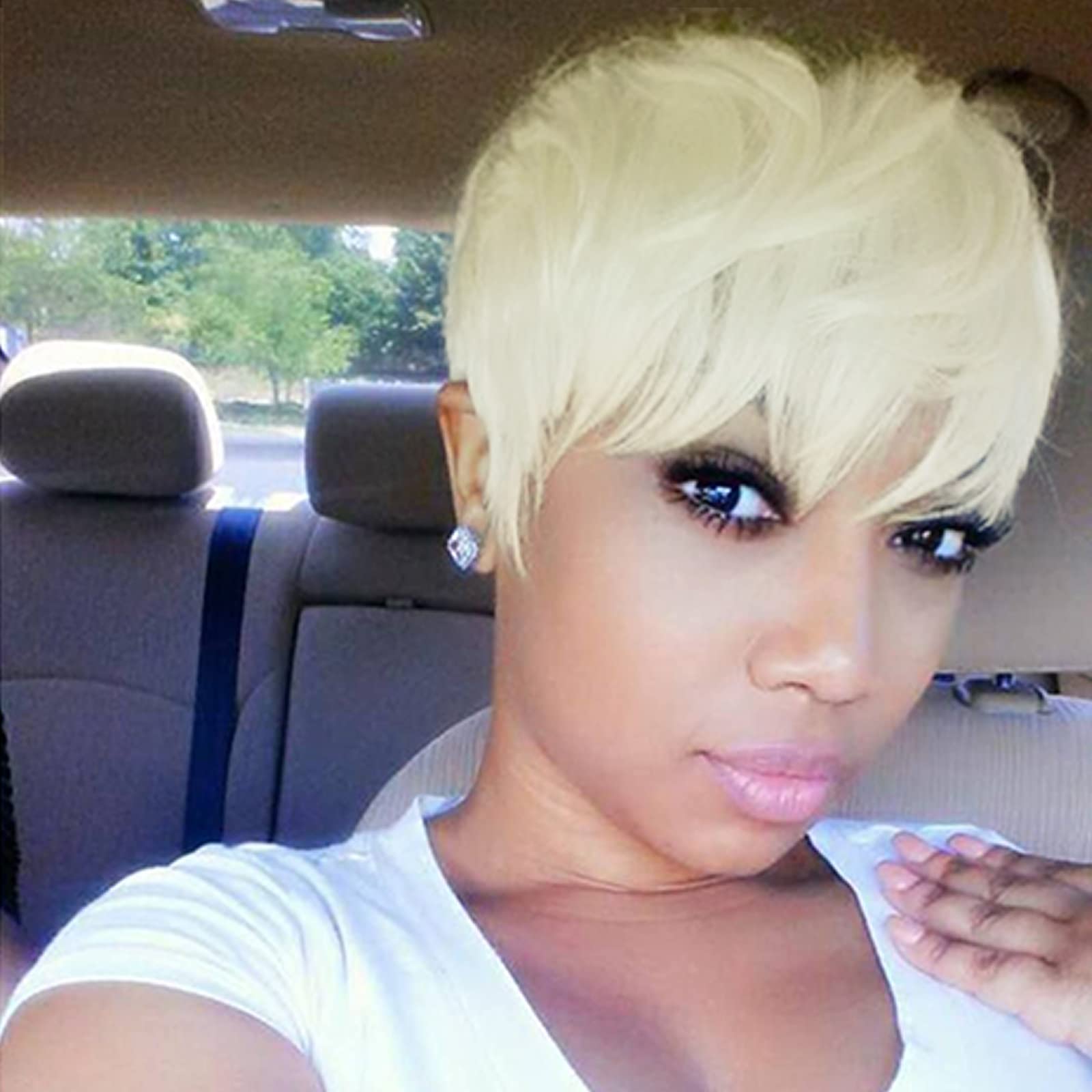 Amazon.com: Tereshar Pixie Cut Wig for Black Women Blonde 