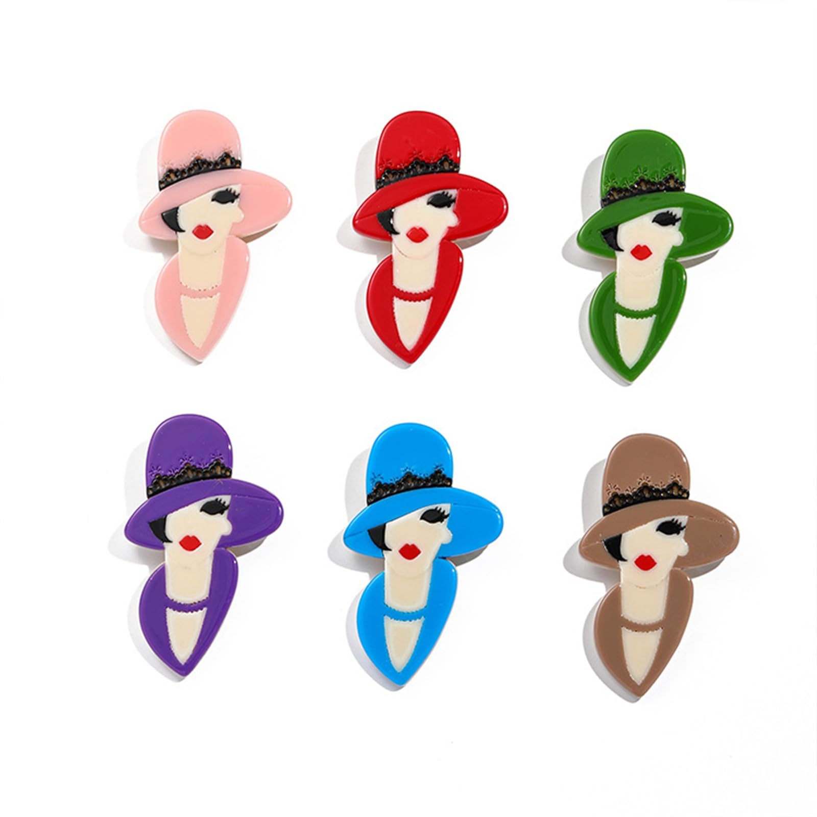Broche acrílico de lujo con luz de dibujos animados, accesorio moderno y refinado para mujeres y hombres