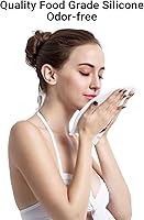 Vista 38 de COPOZZ Gorros de natación para adultos, de silicona, impermeable, cómodo, gorro de natación para cabello largo y corto