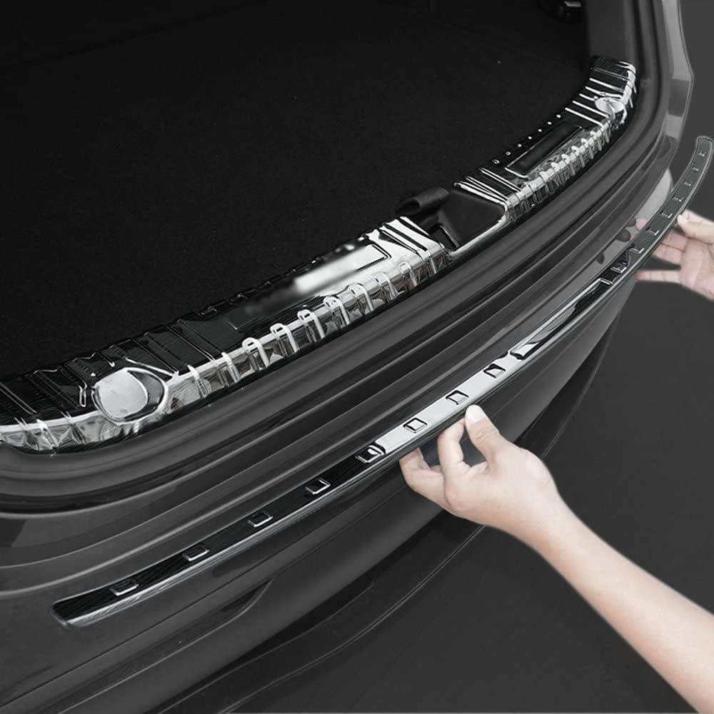 1PC Inside Rear Door Plates Molding Trim Cover Plates Protector Fits for Tesla Model Y 2020-2023 (1PC Silver Inside)
