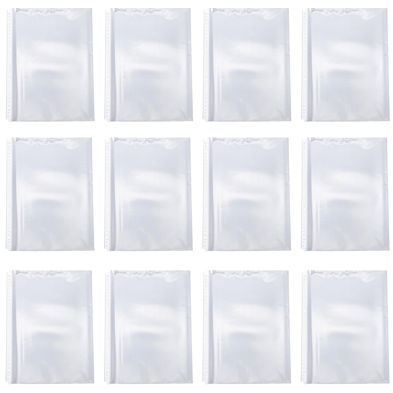 Happyyami 100 Stück Innentasche für Ordner Dateiordner Klarer Dateischutz Blau Büro Beschützer Fächer schnellhefter Ordnertaschenärmel Dateitasche löschen Plastik Transparent