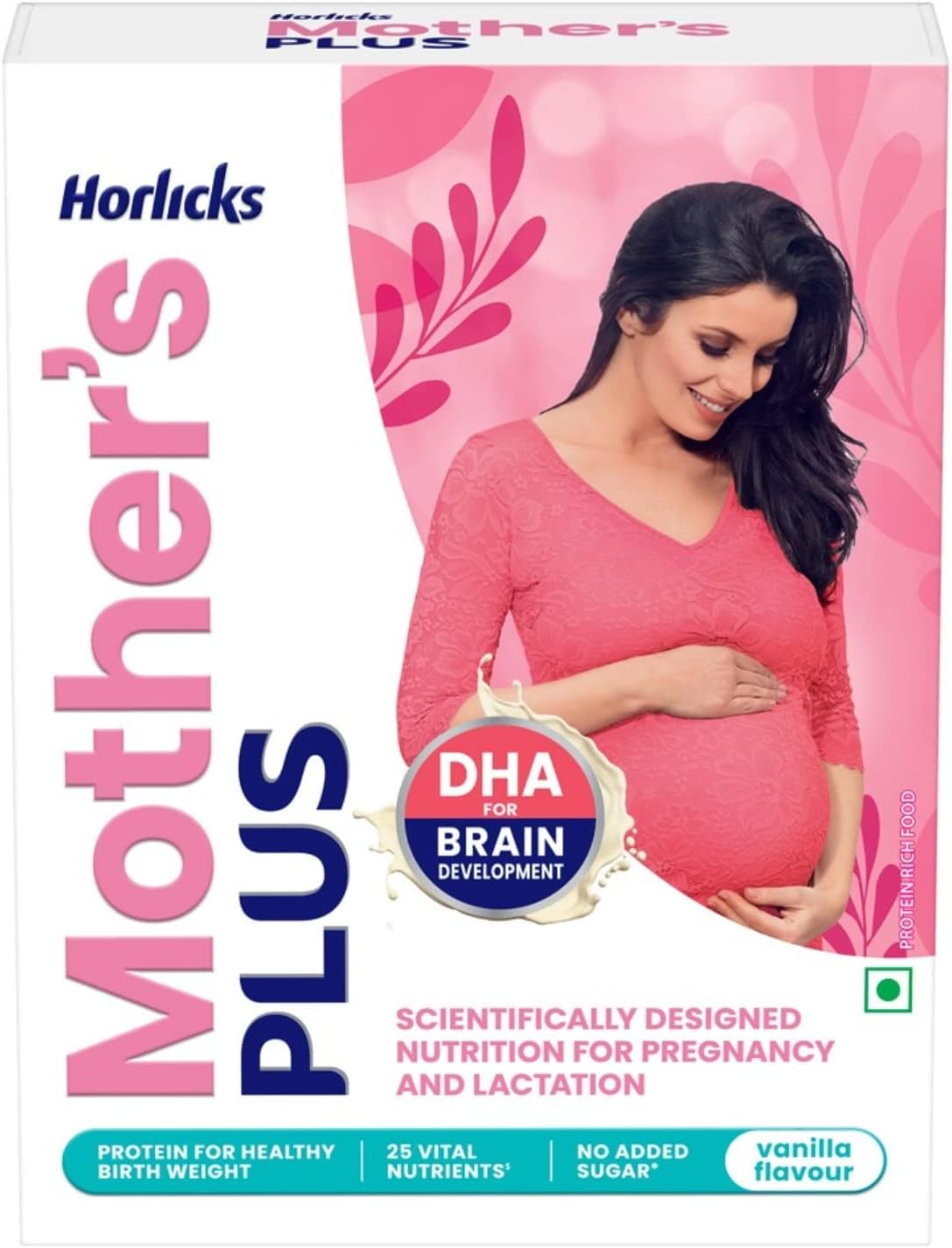 NaturixMother's Horlicks - Health & Nutrition Drink, No Added Sugar, Vanilla Flavor,Pack of 500gm Powder