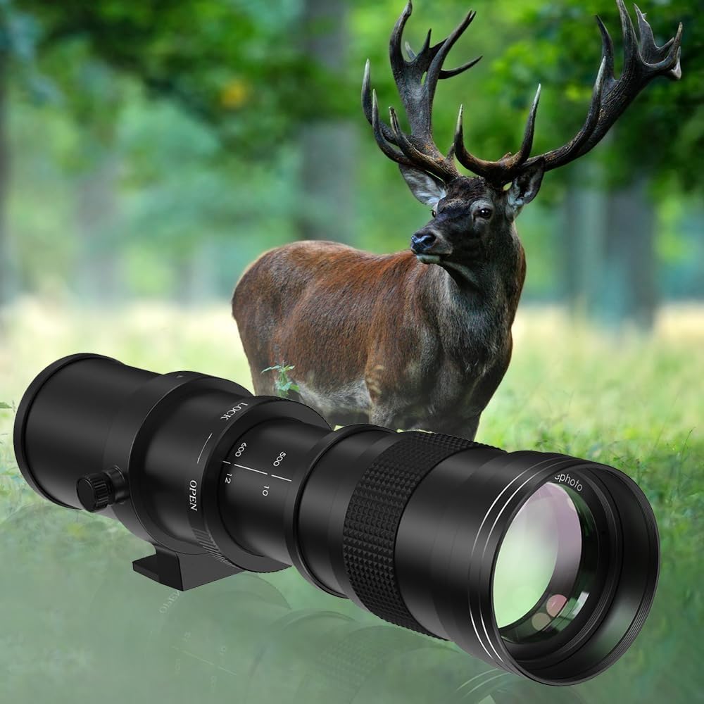 420-800mm F/8.3-16 Manual Telephoto Zoom Lens 67 mm Filters Compatible with Sony A7C A7R A7S A7II A6700 A6600 A6500 A6400 A6300 A7IV A7III A7RIII