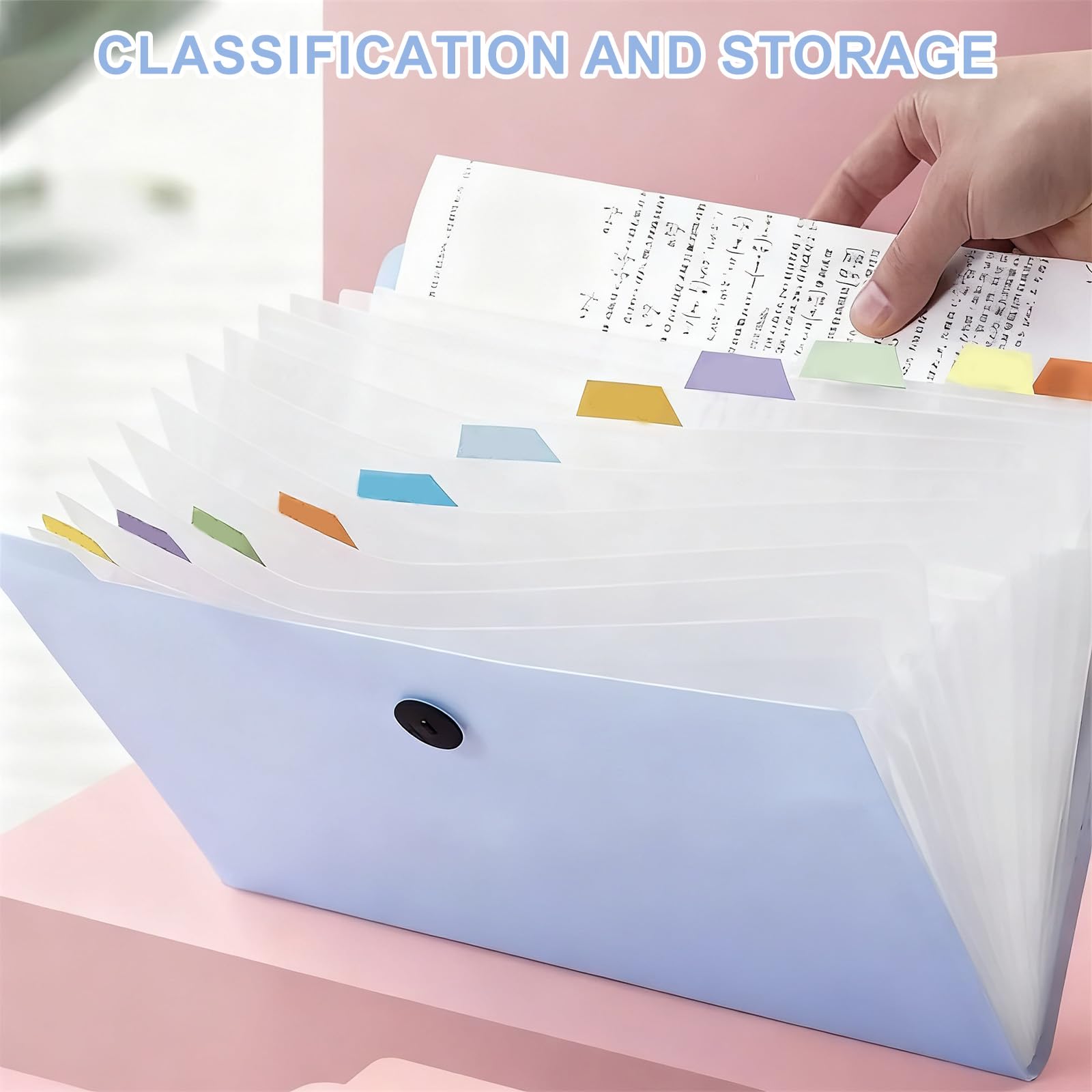 Lot De 4 Trieurs A4 (12 Compartiments) - Porte-documents Avec