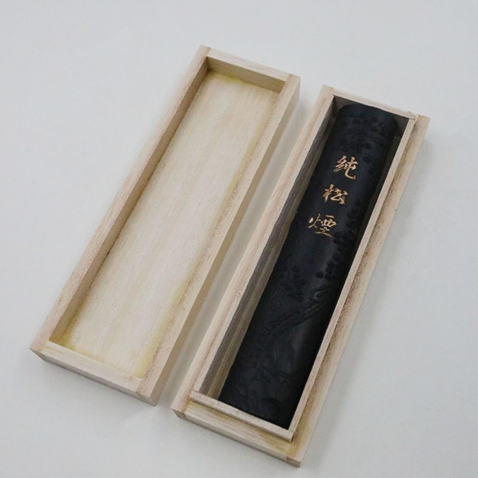 Avec coffret cadeau Bâton d'encre fait main Pin fumé Calligraphie Bâton d'encre de style antique