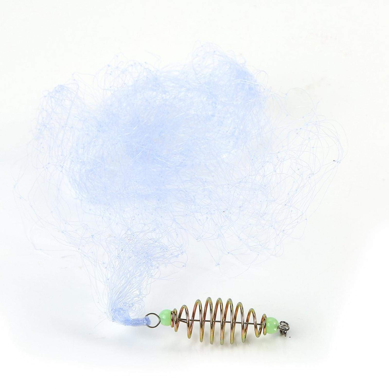 Rete Da Pesca A Molla In Rame Con Perline Luminose - Facile Da Lanciare, Nylon Resistente - Foto 4