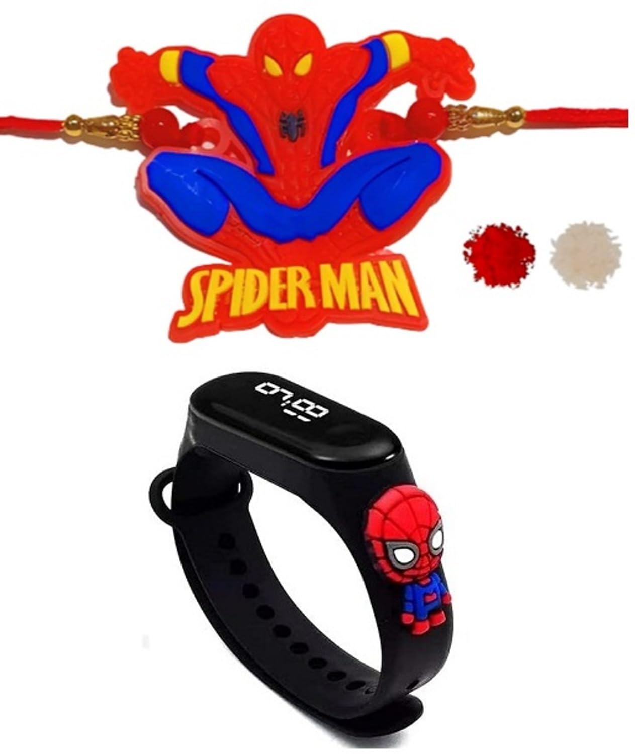 VR Creatives Kids Spiderman Rakhi for Brother Kids Boy Girls Combo, Kids Watch Rakhi on Rakshabandhan Gift For Brother (B0CBJQ6CRL) Amazon Price History, Amazon Price Tracker