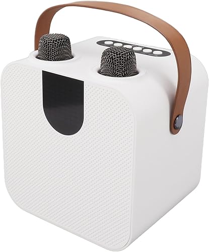 Miniatura 4 de Mic Karaoke Machine, EQ Adjustment 15W Karaoke Machine Type C for Picnics for Weddings (White)