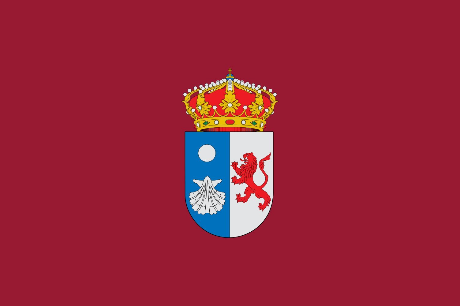 Drapeau Cacabelos rectangulaire grand modèle finitions haute résistance