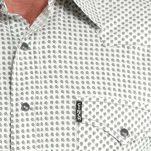 Cinch Men's Cream Print Modern Fit Shirt4