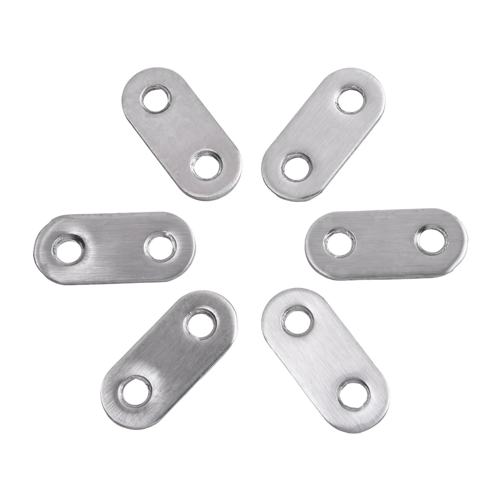 Staffe Angolari Da 10 Pezzi In Acciaio Inossidabile For Furniture | Riparazione diritta Piatta Fissaggio dritto Staffe diritte Codice angolo a un carattere(56x16mm)