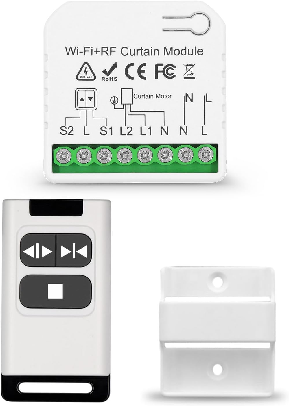 DieseRC WiFi Smart Roller Shutter Controller Module with 433Mhz RF Remote Con...