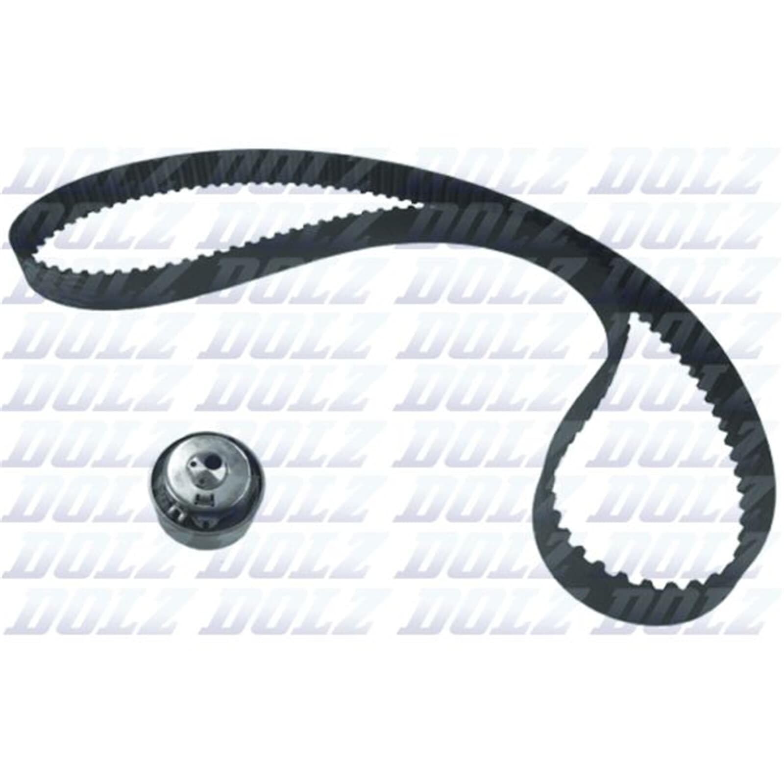 DOLZ Kit cinghia di distribuzione SKD060 N° denti: 129 N° cinghie: 1 22,0mm Compatibilità con FIAT 500 312 PANDA 169 GRANDE PUNTO 199 PUNTO 188 Doblo Station Wagon 119, 223
