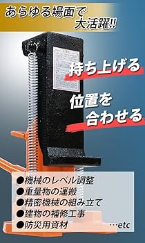 Amazon.co.jp: 油圧式 爪付きジャッキ 爪部約2.5t 頭部約5t 2台 セット