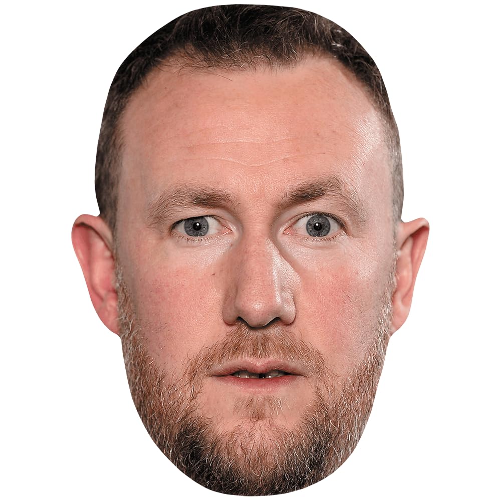Alex Horne (Startled) Celebrity Mask, Flat Card Face, Fancy Dress Mask