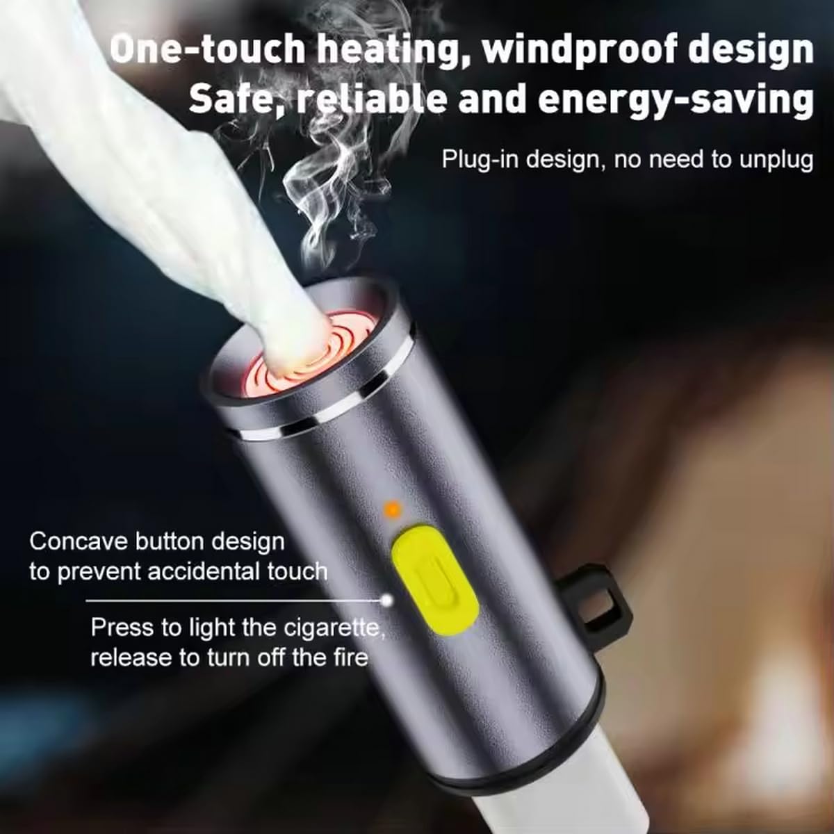 Amazon.com: 2-Pack mini USB-C Cigarette Electric Lighter, Plug into Your  Phone or USB-C Cable to use, Automatically Shuts Off After 8 Seconds, USB-C  Interface (Powered by USB-C, no Built-in Battery) : Health